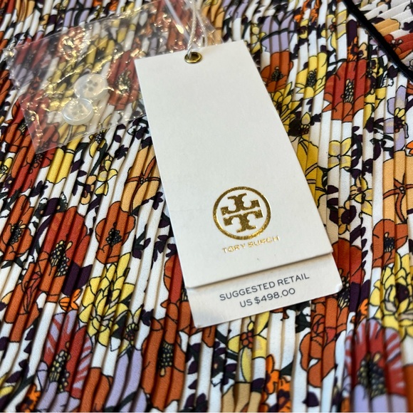 Tory Burch Pleated Ruffle Blouse - Picture 8 of 15